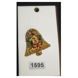 bell with xmax wreath