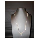 Small beads with red through pink and white