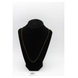 Brass colored chain necklace