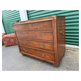 Bernhardt Campaign Style Four-Drawer Dresser (B)