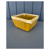 JCMI California Pottery Square Drip Glaze Bowl