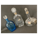 Collection of Three Decorative Glass Decanters
