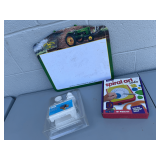 John Deere Dry Erase Board, Spiral Art Studio, and Plaster Dog Kit