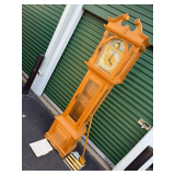 Emperor Clock Company Grandfather Clock with Moon Phase Dial