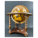 Italian Decorative Tabletop Celestial Globe with Zodiac Ring