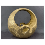Brass Swan Decorative Bowl