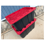 Set of Two HDX 27-Gallon Storage Totes