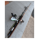 Two-Piece Fishing Rod and Reel Set: Zebco Bite Alert and Penn Jigmaster 500 S