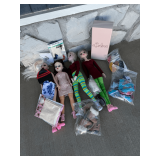 Collection of Effanbee Fashion Dolls with Assorted Accessories