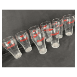 Collection of Eight Coca-Cola Branded Drinking Glasses