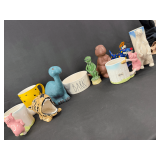 Collection of Assorted Novelty Ceramic Mugs and Figurines