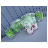 Assorted Decorative Drinking Glassware Collection