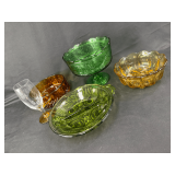 Assorted Pressed Glass Serving Collection