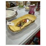 lot of 2 aynsley orchard gold butter dishes