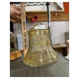 huge glass liberty bell bank