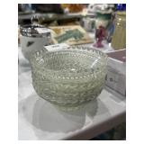 lot of vintage cut glass bowls