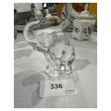 fenton glass elephant clear
