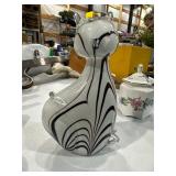 art glass cat figurine
