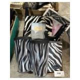 BOX lot of zebra items