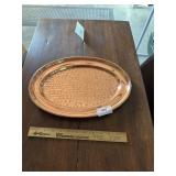 medium copper serving tray