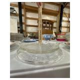 small fire king trivet or cake plate