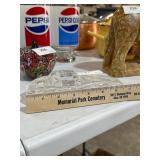corvette Nazeing glass paperweight
