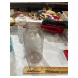 horlicks malted milk jar with pink tint