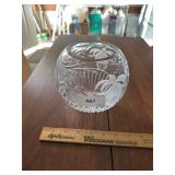crystal globe bowl