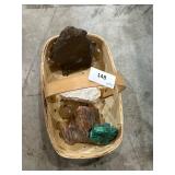 basket of rocks