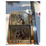 vtg metal letter holder