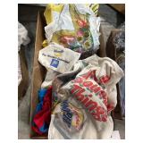 box lot of misc. fabric items
