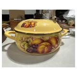 aynsley orchard gold lidded stock pot