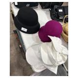lot of ladies hats