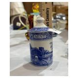spode blue and white mint jar