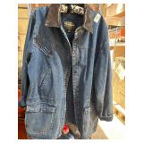 bunkhouse collection vtg. denim and leather jacket