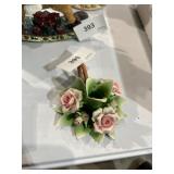 Capodimonte porcelain candle holder