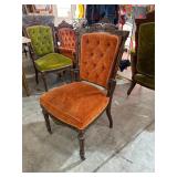 victorian side chair - orange