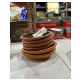 lot of small sauce dishes  etc.