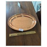 medium copper serving tray