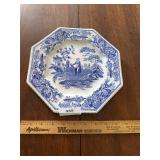 spode blue room girl at well plate