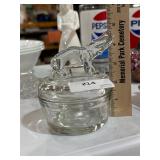elephant trinket box - glass