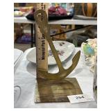 one anchor brass bookened