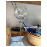 large stemmed vase