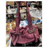 Mauve makowsky bag with dust cover