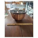 large copper mixing bowl