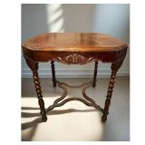 Antique Carved Side Accent Table