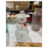 glass snowman