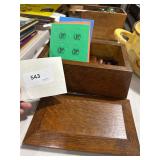 wooden box or marbles etc.