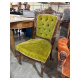 victorian side chair - green