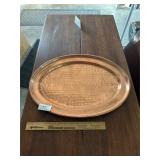 large copper serving tray